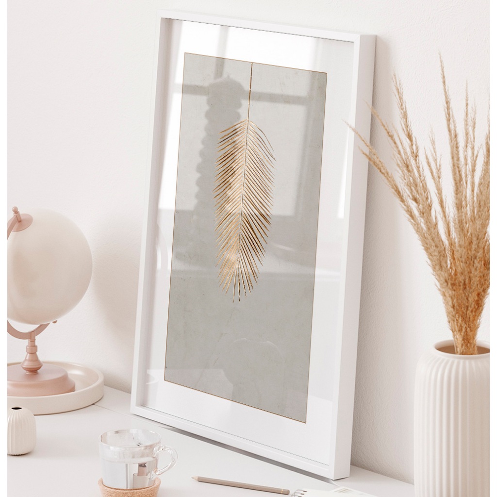 Quadro Decorativo Minimalista Com Moldura Quadro Grande Para Sala Quadro Folhage