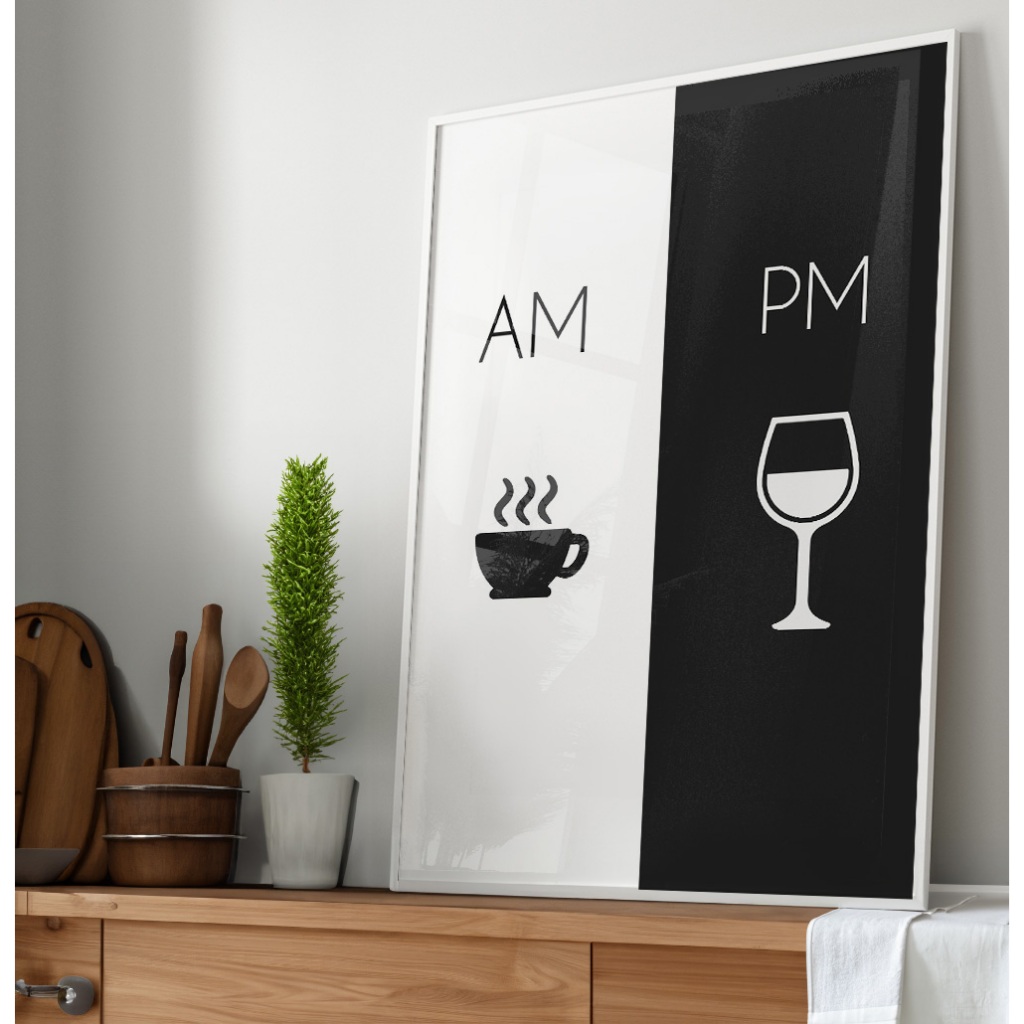 Quadro Decorativo Cozinha Minimalista Quadro Com Moldura E Vidro Grande Area Gourmet Café E Vinho