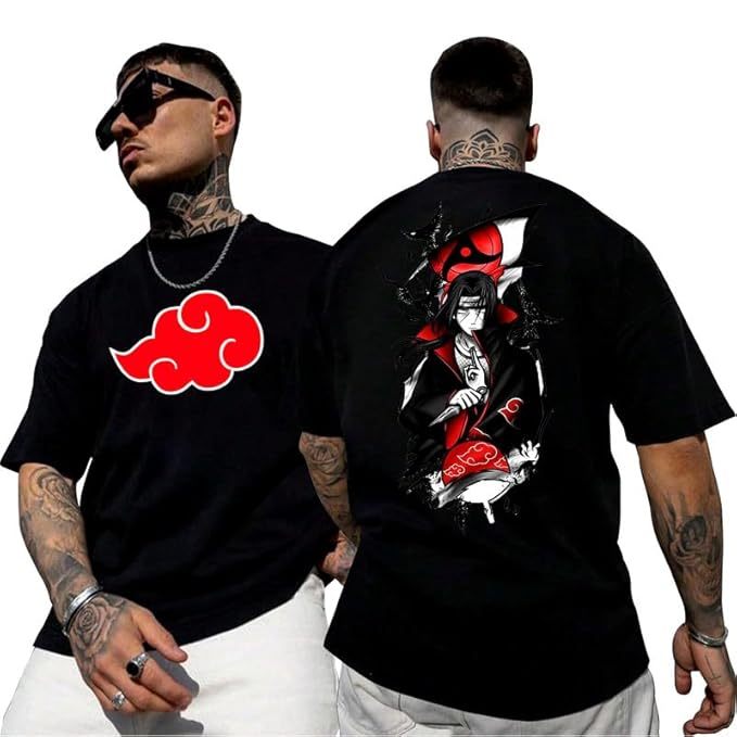 Camiseta Streetwear AfterSoul | Itachi Uchiha | Akatsuki | Naruto | Anime | Plus Size | 100% Algodão