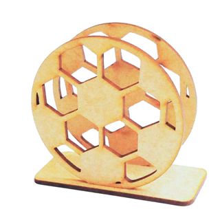 Kit 20 porta guardanapo mdf cru bola de futebol decoraçao festa esporte campeonato lembrancinha mdf em Oferta na Shopee