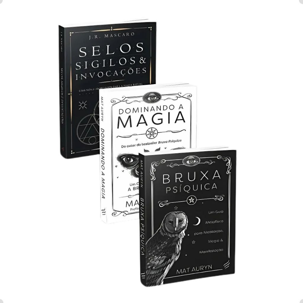 COMBO Selos, Sigilos e Invocações + Dominando a magia + Bruxa Psíquica em Oferta na Shopee