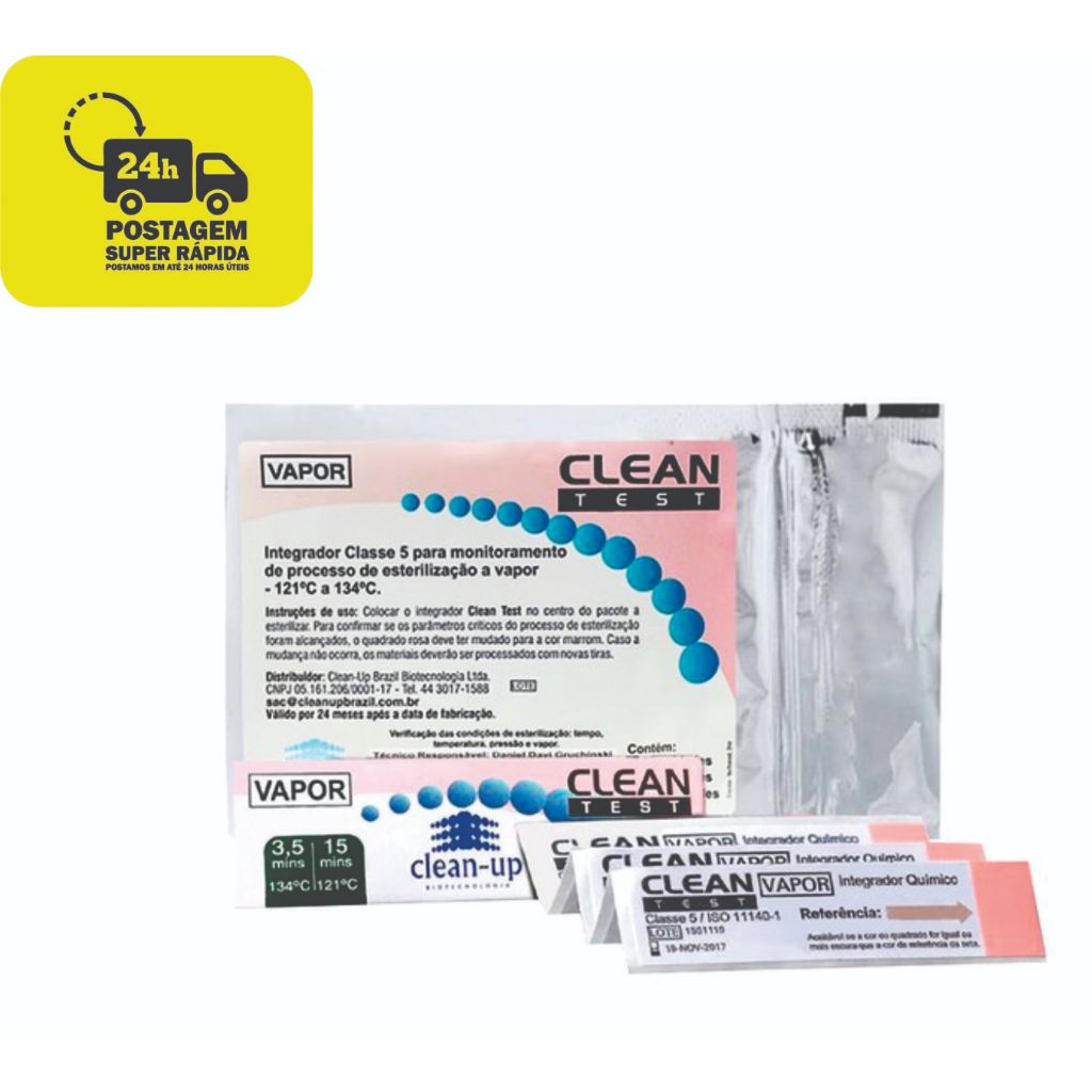 Indicador Químico Classe 5 Clean Test - Clean Up em Oferta na Shopee