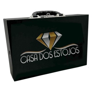 Estojo Maleta Porta Joias Dupla Media Personalizado sua marca seu logo em Oferta na Shopee