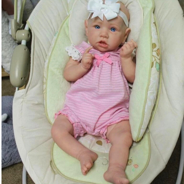 Boneca Bebê Reborn Realista Recém-Nascida Corpinho Silicone Pode Dar Banho Promoção em Oferta na Shopee