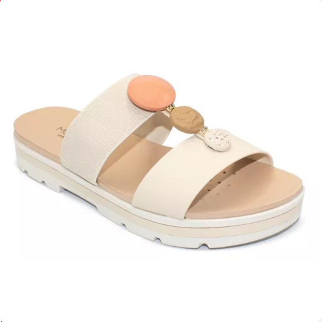 Sandália Tamanco Flat Ultra Conforto Detalhe Na Tira Moda Original em Oferta na Shopee