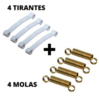 Kit com 4 Molas e 4 Tirantes em Oferta na Shopee