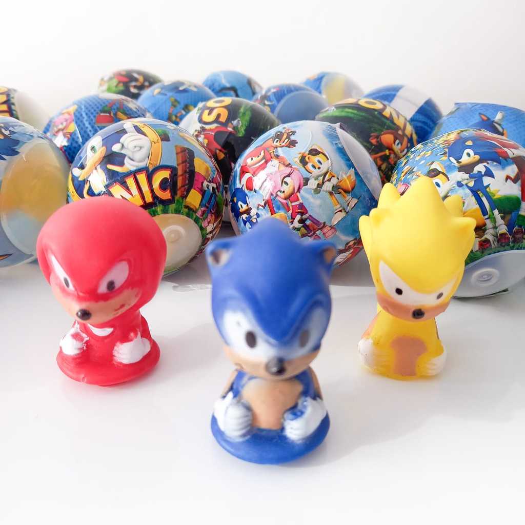 10/20/30/40 Capsula Bola Sonic Surpresa 2pol Infantil - Festas