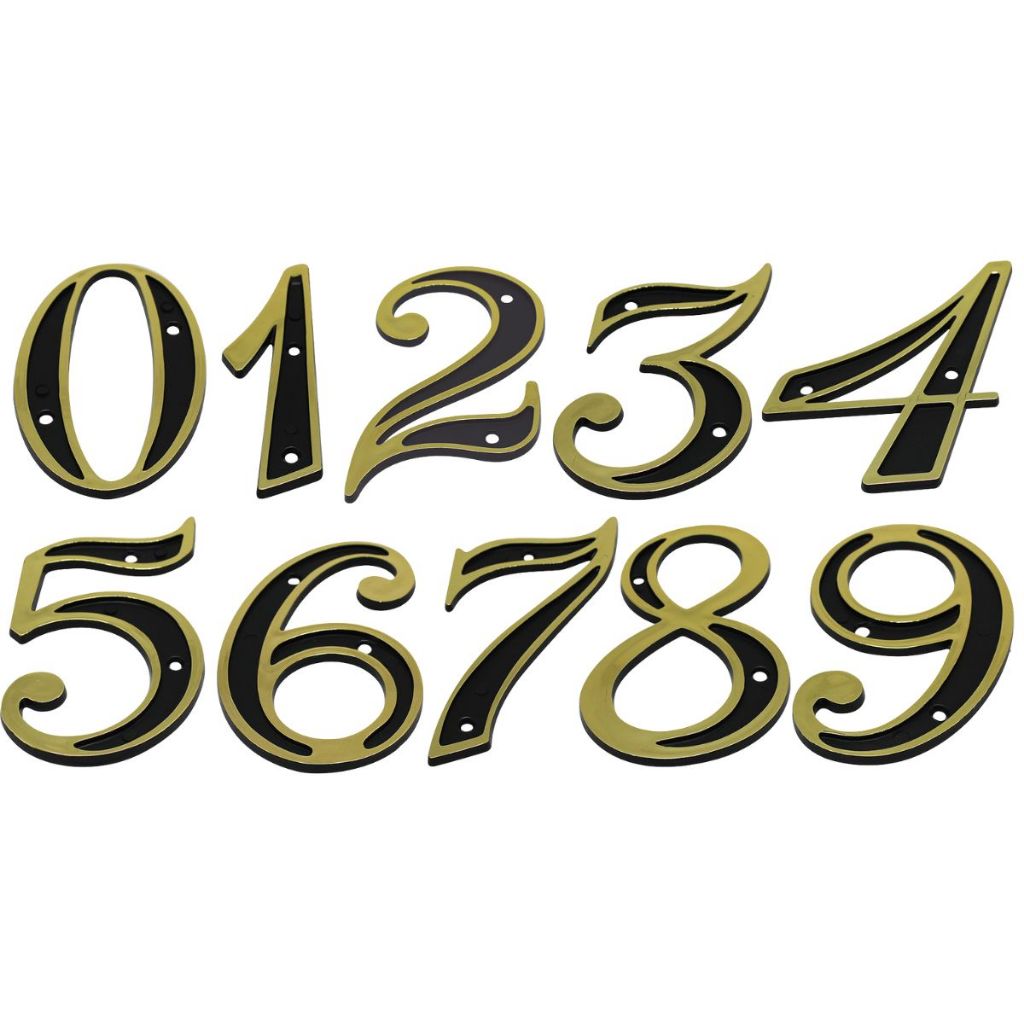 Números Residencial Dourado Colonial 0 ao 9 Casa ou Comércio