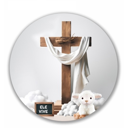 Painel Redondo Sublimado Em Tecido Pascoa 1,50m C/Elástico 12439 em Oferta na Shopee