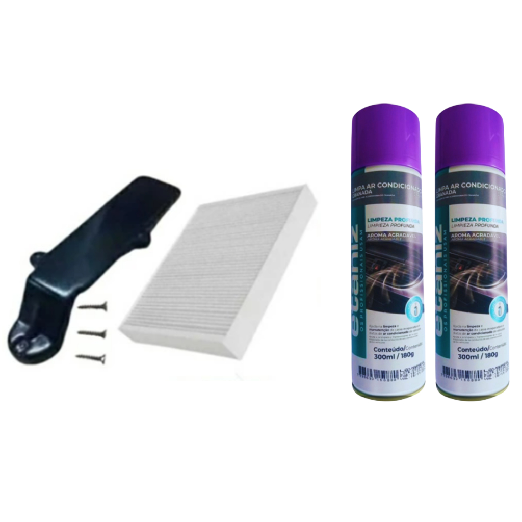 Tampa + Filtro De Ar Condicionado Clio +2 Higienizadores em Oferta na Shopee