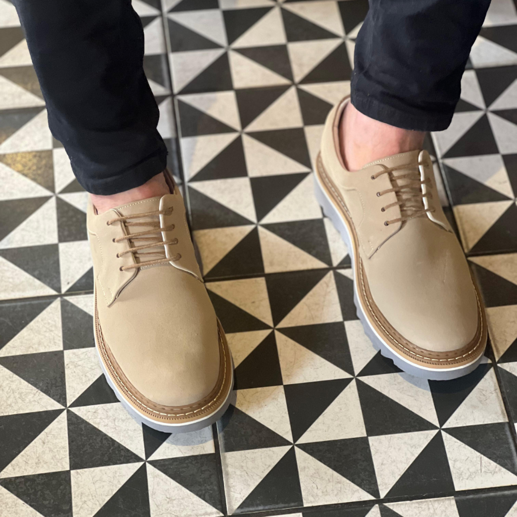 Sapato Casual Oxford Masculino De Couro Legítimo Oxford social