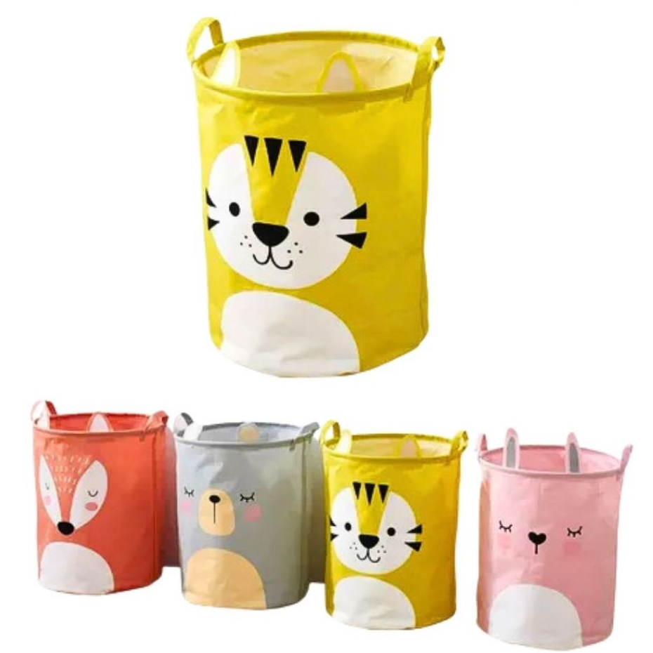 Cesto Organizador Infantil Poliéster Brinquedos E Roupas