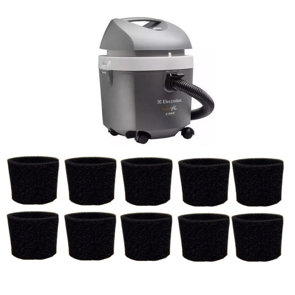 10 Unidades Espuma Filtro Aspirador Eletrolux Hidrovac 1300