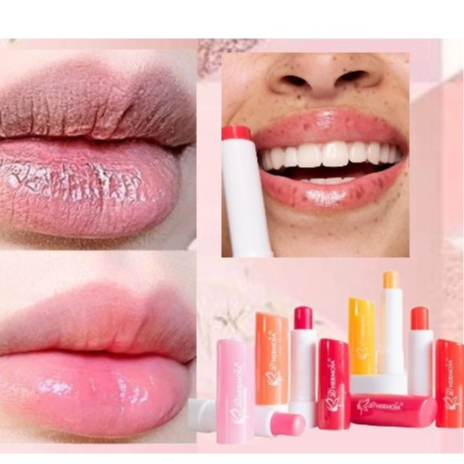 Kit com 3 Lip Balm D´hermosa Frutas/Balsamo Labial Hidratante Para a boca HS007
