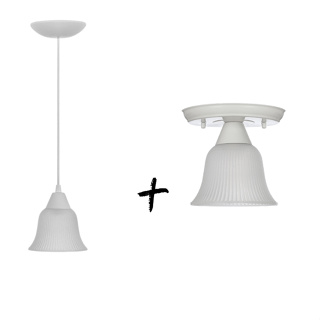 Kit Pendente Sino 1l + Plafon Sino Soquete E27 110/220v sala quarto cozinha banheiro lavabo Branco Preto Cobre Marrom em Oferta na Shopee