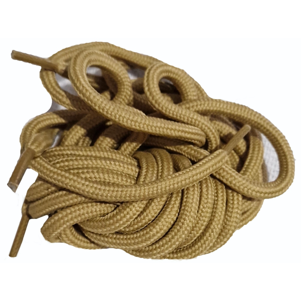 1 Par Cadarço redondo Botas Tênis Tam. Vários Cor Bege