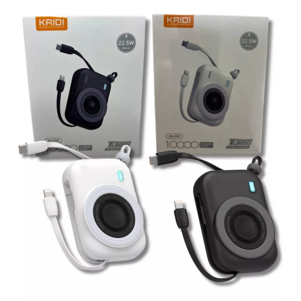 Power Bank 10.000mah Carregador Rápido Para iPhone Motorola em Oferta na Shopee