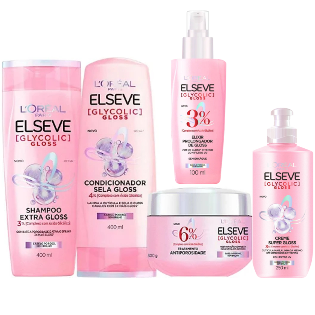 Kit Elseve Glycolic Gloss - Escolha seu Kit em Oferta na Shopee