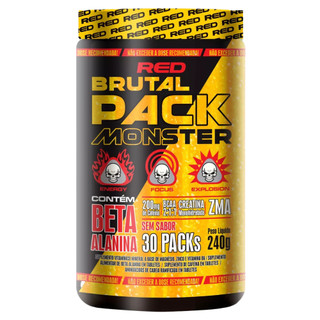 Brutal Pack Monster 30 Packs Pré treino - Red Series em Oferta na Shopee
