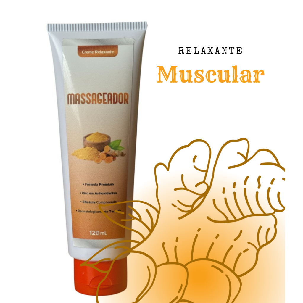 Creme Relaxante Massageador Dores Musculares  120ml Original em Oferta na Shopee