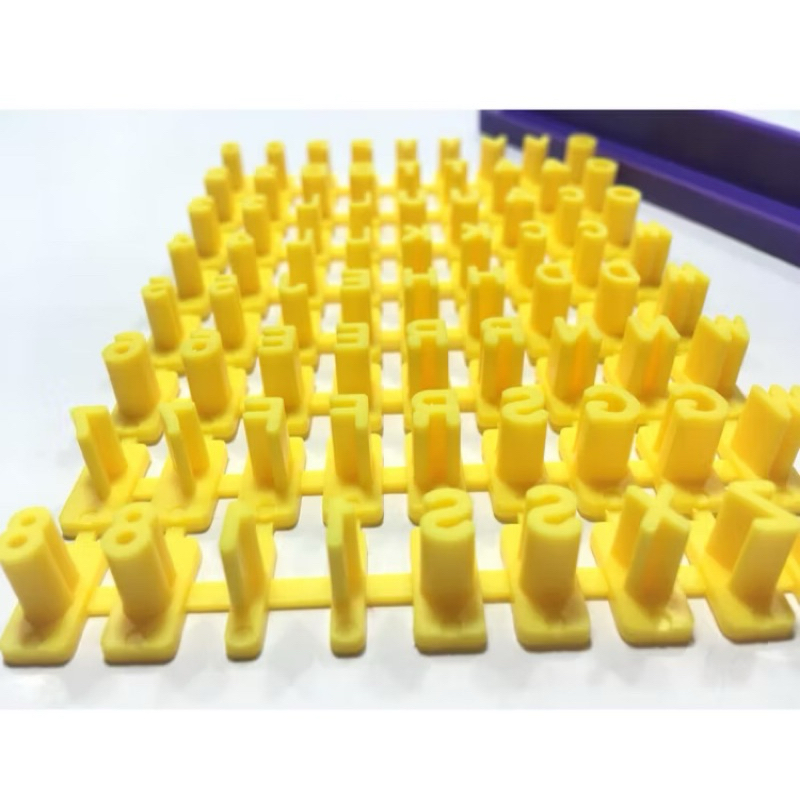 Carimbo Mini Marcador Numero Letra Pasta Americana