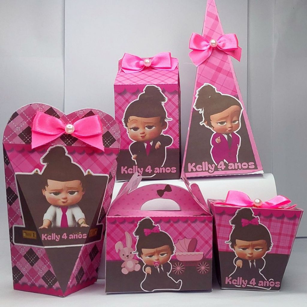 Kit 50 Lembrancinhas Personalizadas Caixinhas de festa de aniversário A PODEROSA CHEFINHA qualquer tema infantil