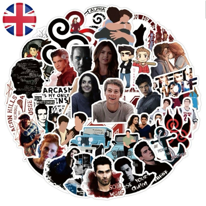 25/50/100 pcs figurinhas adesivos stickers de TEEN WOLF
