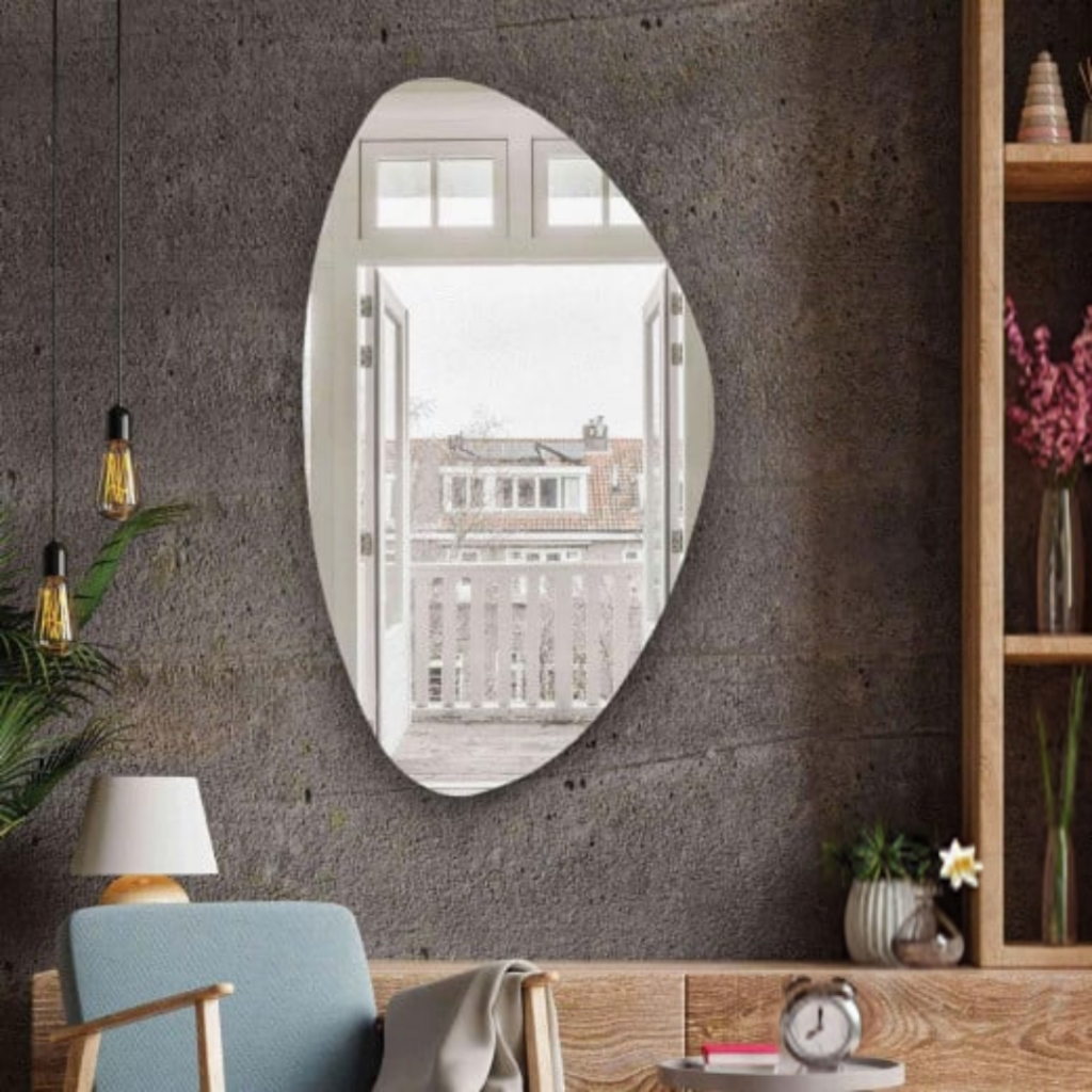 Espelho Organico Médio Abstrato Tendencia Decoração Chique Luxo Moda Super lançamento em promoção