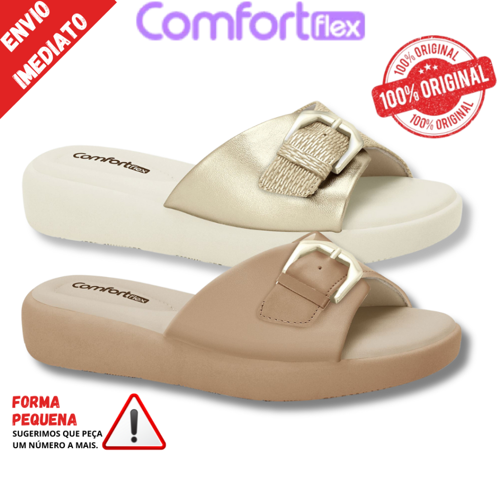 Tamanco Feminino ComfortFlex Ortopédico Chinelo Macio Confortável Plataforma 4cm - 2447401