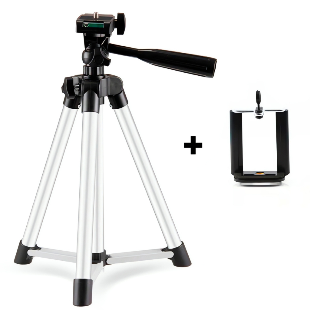 Tripe para Celular e Câmera Fotográfica de Alumínio 45cm - DK3055 COM SUPORTE