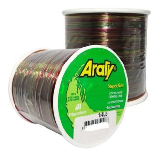 Linha De Pesca Monofilamento  Araty Superflex Multicolor  Varias Medidas– Mazzaferro em Oferta na Shopee