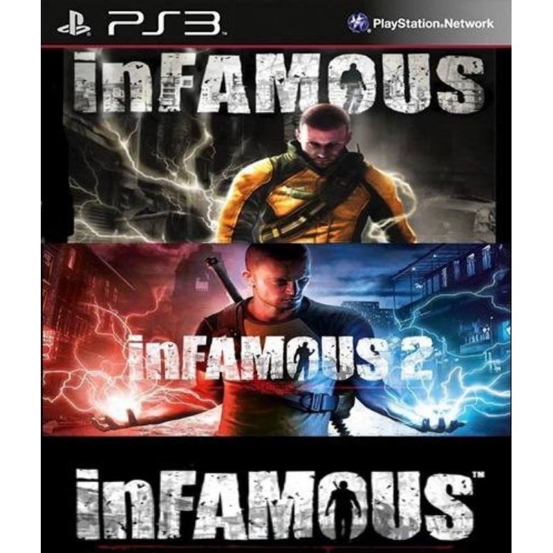 infamous jogo Original 1 e 2 Ps3