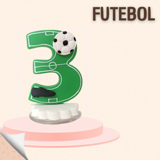 VELA FUTEBOL EM BISCUIT em Oferta na Shopee