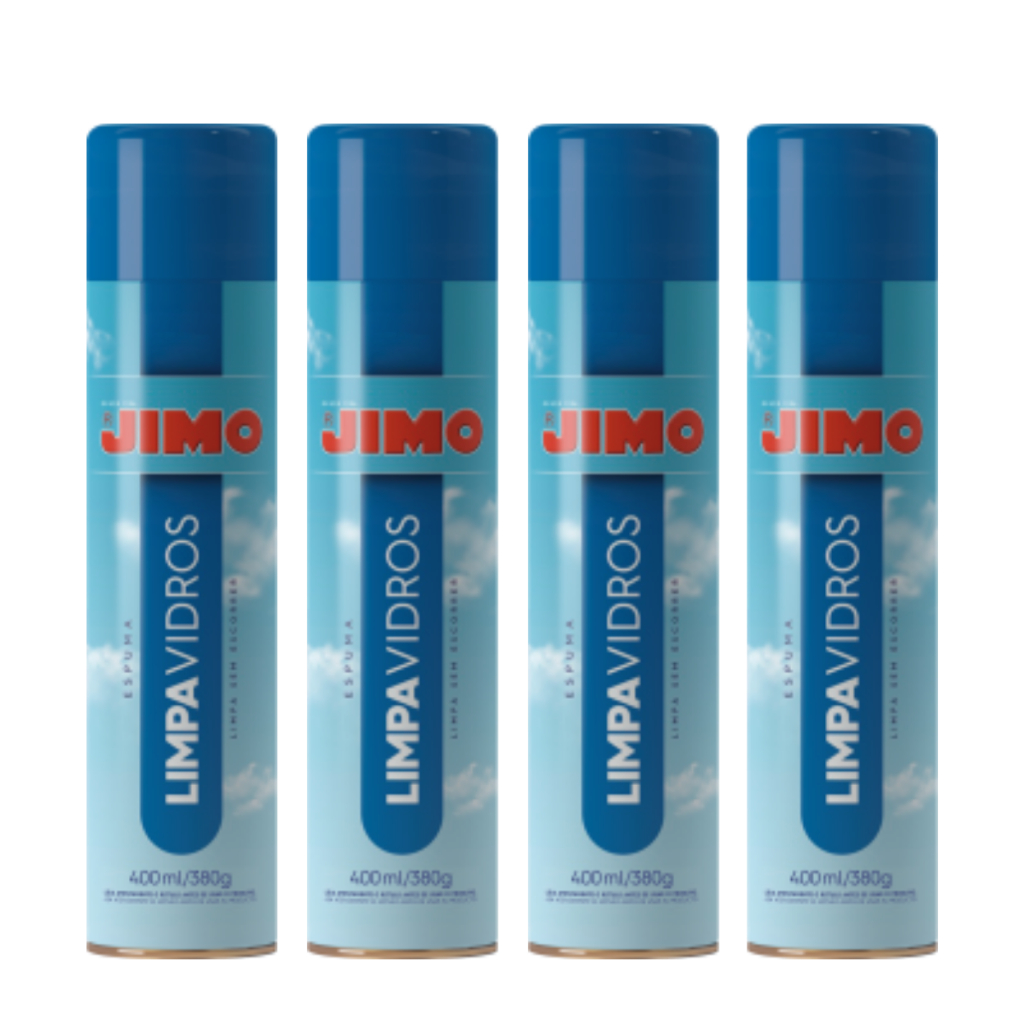Jimo Limpa Vidros 400ml – Brilho e Transparência em Vidros e Espelhos - Kit com 4 em Oferta na Shopee