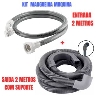 Kit Mangueira Maquina Entrada Saída Maquina Brastemp Consul Elétrolux Universal em Oferta na Shopee