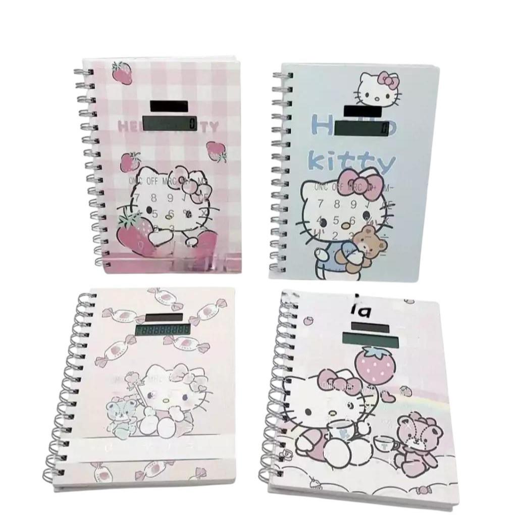 Caderno Com Calculadora Hello Kitty Kawaii Papelaria fofa