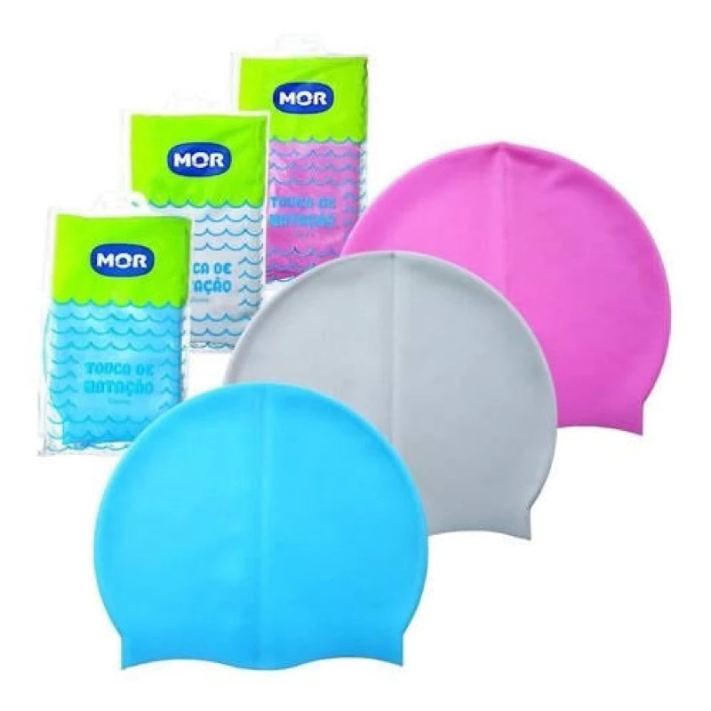 TOUCA DE NATAÇÃO DE SILICONE INFANTIL MOR
