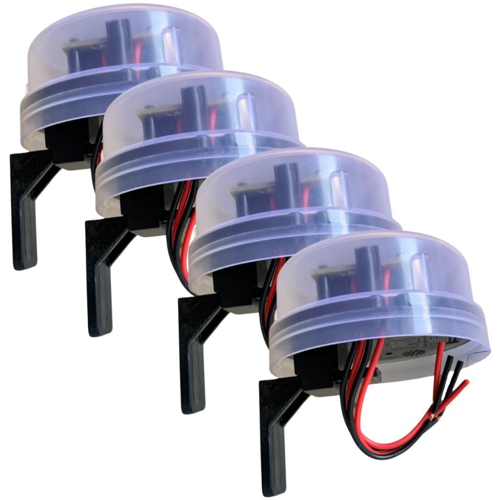 Kit 4 Relé Sensor Fotocélula Bivolt C/ Suporte Acende Automático Crepuscular Acende Anoite Apaga Dia em Oferta na Shopee