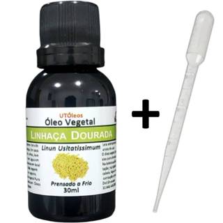Óleo Vegetal De Linhaça Dourada 100% Puro 30ml em Oferta na Shopee