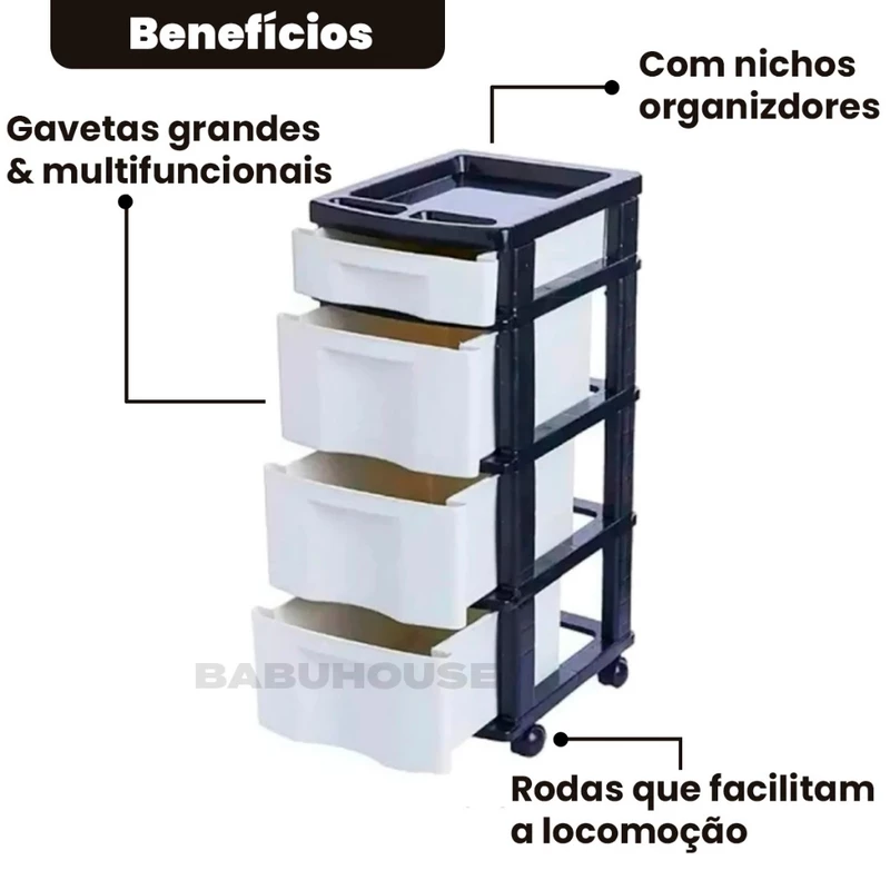 Gaveteiro de Chão com 4 Gavetas — foto 6