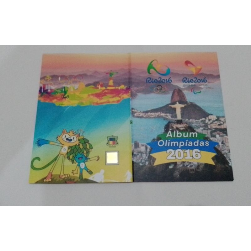 Álbum Vazio olimpíadas Rio 2016 com espaço para bandeira