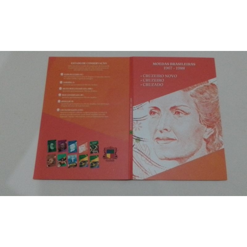 Álbum Vazio 1967 a 1988 - cruzeiro novo - cruzeiro e cruzado