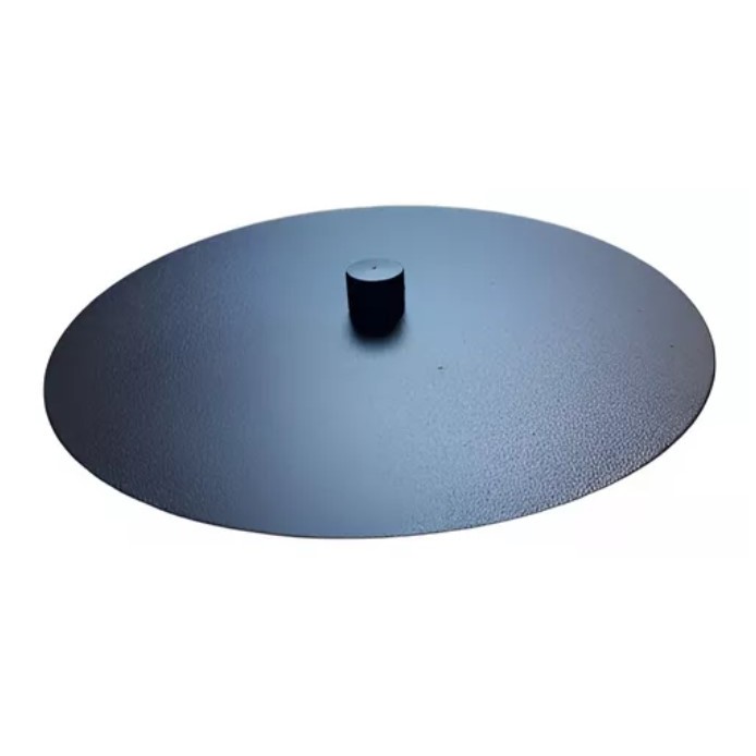 Tampa Cega ou tampa furo 14cm Acabamento Redonda ideal p/Teto Preta Alumínio Pintura Epóxi  design simples e elegante