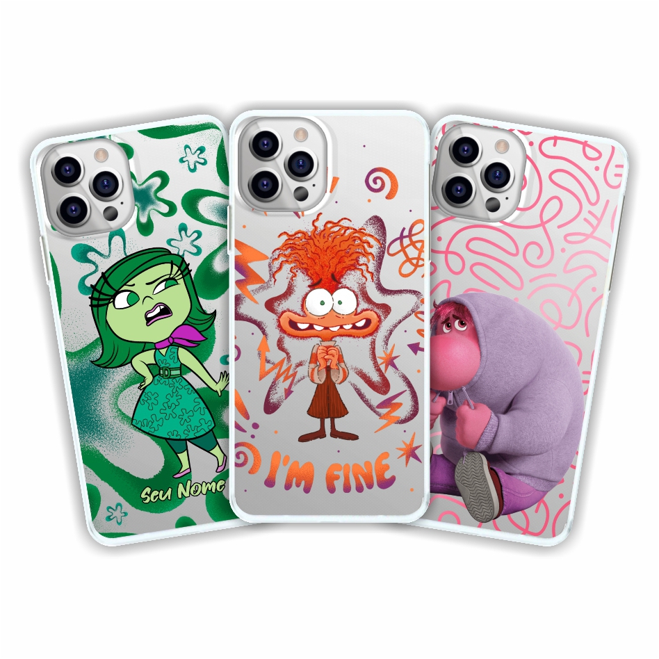 Capa de celular Divertidamente capa personalizada Personagem Nojinho Vergonha Inveja capinha em Oferta na Shopee