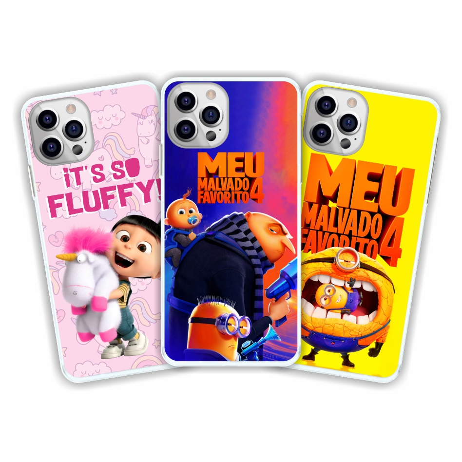Capa de celular Meu Malvado Favorito capa personalizada Minion Pedra Fofinho capinha