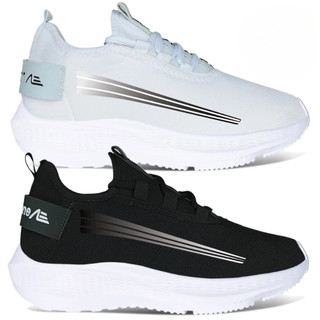 Kit 2 pares Tênis Masculino Leve Confortável Academia