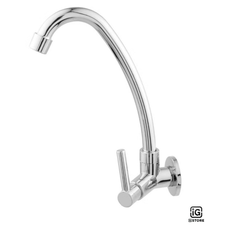 Torneira Pia Bica Móvel Parede Cozinha abs 1/4 de volta Cromada em Oferta na Shopee