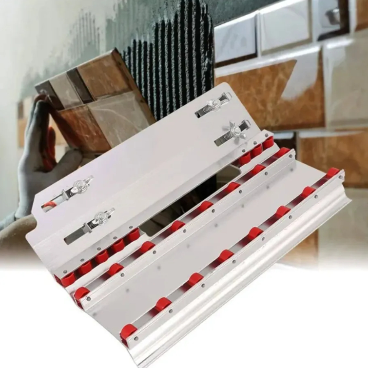 Guia Corte 45° Graus Meia Esquadria Chanfro Serra Mármore Circular Base Suporte Trilho Gabarito Porcelanato Pisos