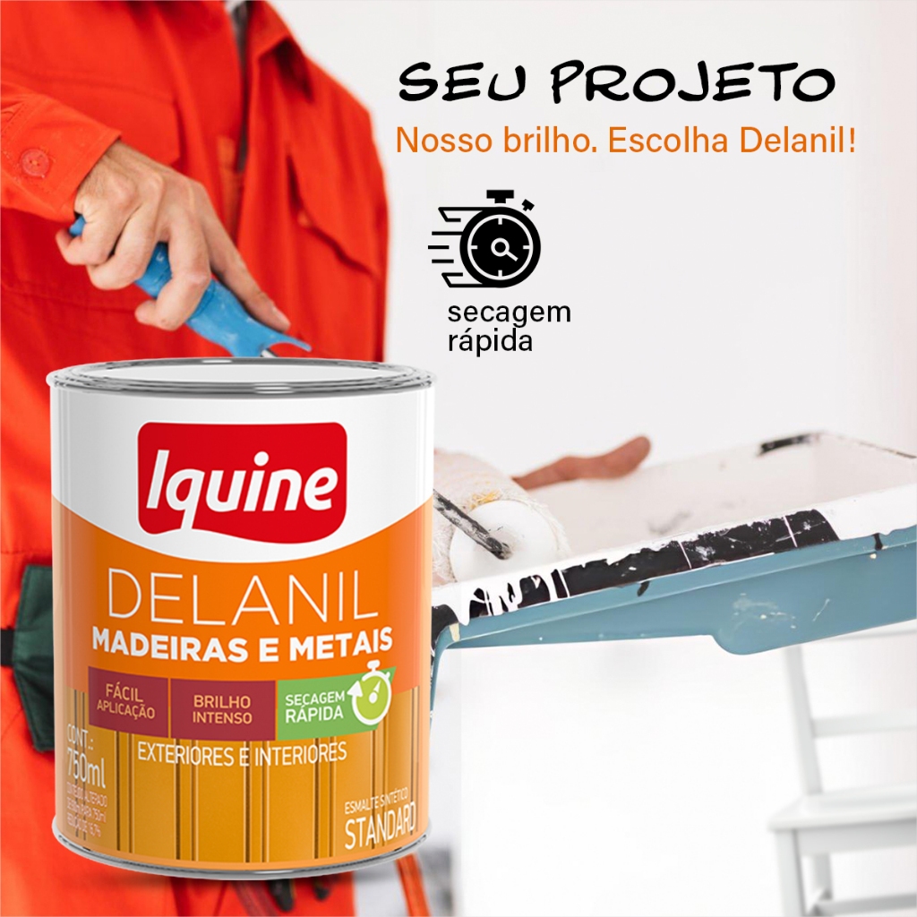 Tinta Para Madeira e Metais Esmalte Ultra Resistivo 3L - Iquine