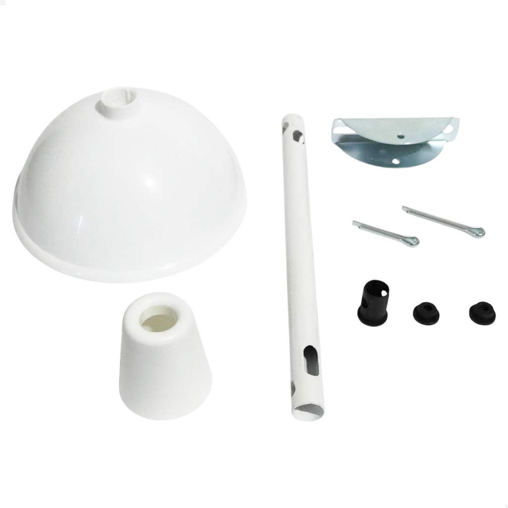 Kit Completo Haste Ventilador De Teto Branco Universal suporte motor acessórios todos modelos em Oferta na Shopee